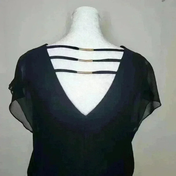 City Triangles women's black dress open back size small - Picture 6 of 7
